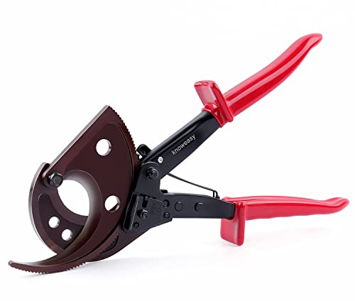 Knoweasy Coupe-câble à cliquet pour câbles en aluminium et multi-conducteurs jusqu'à 400 mm²