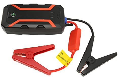 Auto-Starthilfe, 1500 A Peak 12000 MAh 12 V, Tragbare Auto-Sprungbox, Batterie-Booster, Tragbares Power Pack Bis zu 7,2 L Benzin oder 5,5 L Motoren, Tragbares Powerbank-Ladegerät