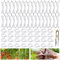 RURIZHONGTIAN 32 Stück Tomatenhaken mit Schnur,Tomatenhaken Metall, Robuster Tomaten Haken,Garten Tomatenhaken mit Clips,für Hängende Tomaten und Gurken.
