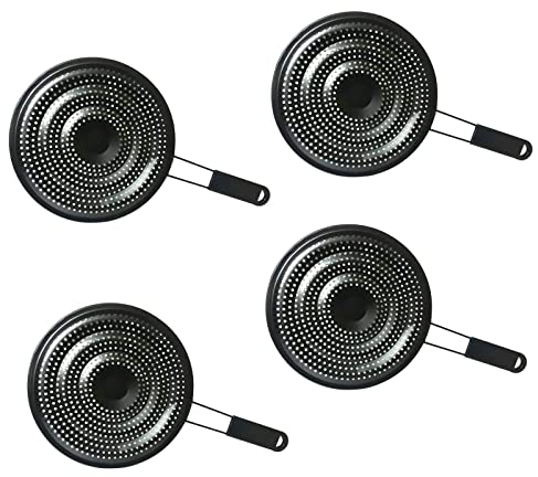 PNJB, Ring Pan Mat Hob Tagine Heat Diffuser for Induction Cooktop Adapter Plate, Flame Reducer Ring for Gas Stove, Glass Cooktop Converter Flame Guard (4 Pcs)