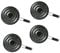 PNJB, Ring Pan Mat Hob Tagine Heat Diffuser for Induction Cooktop Adapter Plate, Flame Reducer Ring for Gas Stove, Glass Cooktop Converter Flame Guard (4 Pcs)