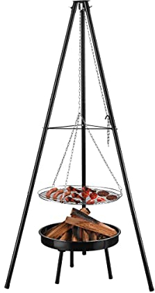 MARK ADLER Roast 3.0 | Barbecue pivotant avec grille de cuisson | Diamètre 51cm | Construction stable | Trépied pour brasero | Hauteur 165 cm | Chaîne réglable en hauteur | Pour camping et jardin