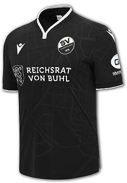 Macron SV Sandhausen Auswärtstrikot 23 24 SVS Away Shirt Fan Jersey, Größe:XXL