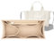 Lckaey tote bag organizer insert for marc jacobs organizer large tote bag organizer 2042beige-M