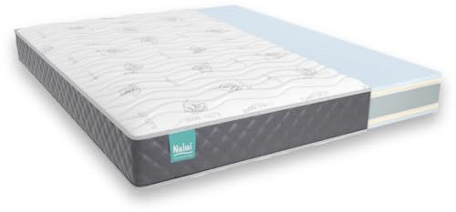 Don descanso - Colchón 90x180 Viscoelastico Mulhacen DualSense, Altura ± 21cm. Multicapa con Núcleo GravityFoam, Firmeza Alta, Doble Cara Invierno/Verano, Transpirable. Fabricado en España, Gris