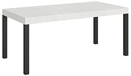 Itamoby Everyday ausziehbarer Tisch Esche weiß 90 x 180 cm gestreckt 440 Gestell Anthrazit