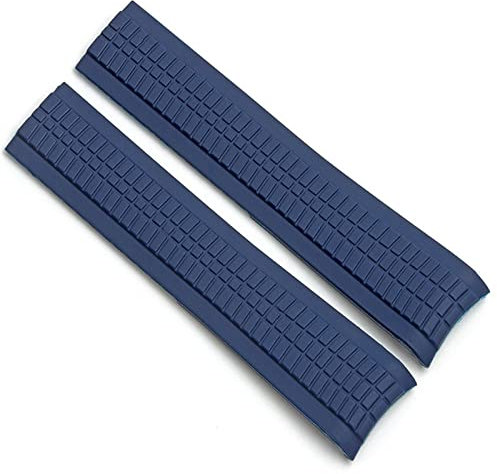 NEWNAN Weiches Gummi-Uhrenarmband Aquanaut, passend für Patek Philippe Silikon 5164A 5167A 5168A 21 mm Faltschließe
