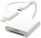 SD Card Reader for iPhone iPad, Dual Lightning & USB-C Connector Memory SD Card Adapter,2 in 1 Dual Card Slot SD and TF Card Adapter Portable Trail Camera Viewer,Plug and Play,Support SD/MicroSD Cards