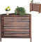 Klimaanlage Zaun Bildschirm Klimaanlagen Zaun Für Außengeräte Abdeckung Der Außeneinheit Einer Klimaanlage Balkon-Betriebsblumen-Stand-Regal-Dekorations-Gestell (Size : A-82 * 35 * 75CM)