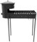FlameFusion Mangal inkl. 8 Liter Kazan Gusseisen BBQ Holzkohlegrill Schaschlikgrill Outdoor Grill Mangalgrill