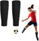 Football Sock Sleeves,Soccer Shin Guards Sleeves,Team Leg Sock Sleeve,Elastic Shin Pad Sleeves,Unisex Tubes Tubes,Soft Calf Sleeves, for Football Running or Training Beginner (Black)