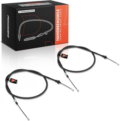Frankberg 2x Handbremsseile Scheibenbremse Hinten Links Rechts 474637 | Kompatibel mit 206 SW 2E/K, 206 CC 2D, 206 Stufenheck, 206 Hatchback 2A/C