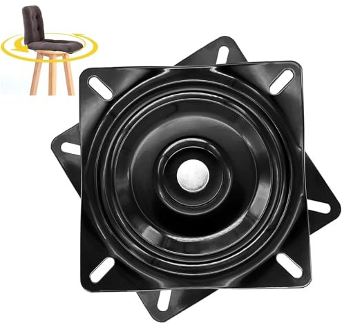 Rcbzzp Universal Möbel Drehteller, 360° Grad Swivel Drehteller, Drehbeschlag Schwerlast, Metall Möbel Drehteller, 127 * 127 * 20,5 mm, für Hocker, Tische, Bücherregale, Sofas(5 inch)