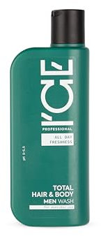 ICE Professional Total Hair & Body Men Wash. For everyday use, 250 ml