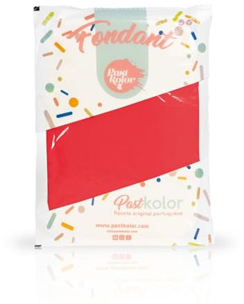Pasta de azucar para Decorar Pasteles y Repostería - FONDANT PASTKOLOR ROJO - 500 G
