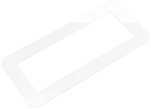 BUGUUYO Tapa autoadhesiva transparente sin tornillos para interruptores y enchufes, placa de pared de 3 compartimentos para cocina y baño, 12,60 x 5,71 x 0,20 pulgadas