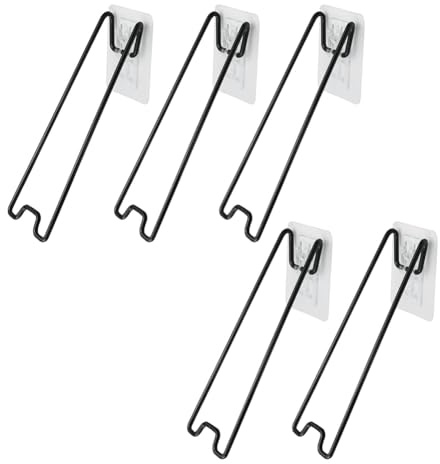 Huudngeje 5Pcs Picture Frame Bracket Stainless Steel Picture Frame Bracket with Self-Adhesive Picture Frame Easel 7.09x 2.17