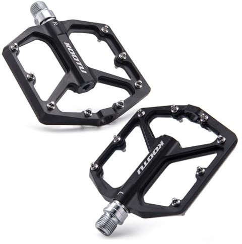 SAVADECK Mountainbike-Pedale, MTB-Pedale, leicht, flache Pedale, Aluminium, 9/16 Zoll Plattform mit abgedichtetem Lager für Rennrad, Mountainbike, MTB