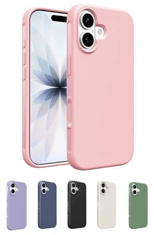 Belkin SheerForce Protect MagSafe Compatible iPhone 17 Case with Slim Design & Anti-Scratch Treated Coating - Magnetic, Transparent, & Shockproof Protective iPhone Case - Pink