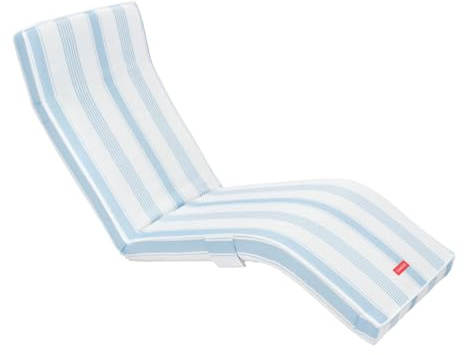 Flamingueo Klappbare Liege - In mehrere Positionen Verstellbar - Einfacher Transport - Tasche auf der Rückseite - wasserdichte Hülle - Polyester - Blau
