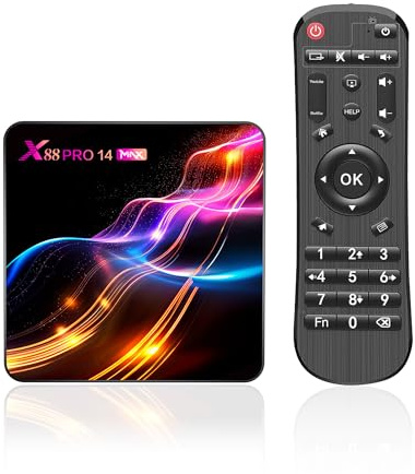 Caja Android TV Box 14.0, 4GB RAM 128GB ROM RK3528 Quad-Core 64bit | Android Smart TV Box Cortex-A53 Mali 450 MP2 GPU Soporte HD 4K Ethernet 10/100M 2.4G / 5G Dual Band WiFi Smart Box