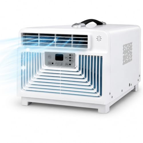 3400 BTU Portable Air Conditioner, Mini Air Con Unit for Caravan and Tent | Fast Cooling for 1-10 m² Enclosed Areas, with Fan, Dry and Sleep Modes, Auto Evaporation, Remote Control and 16-32°C Range
