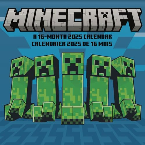 2025 Minecraft Mini Wall Calendar (Bilingual French) (English and French Edition)