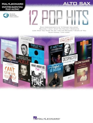 12 Pop Hits-Altsaxophon-BOOK+AUDIO-ONLINE