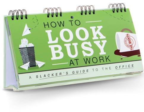 Boxer Gifts Funny Office Gifts For Work Colleagues - How To Look Busy At Work Flipbook - Secret Santa Gift For Boss - Joke Leaving Gifts For Men & Women