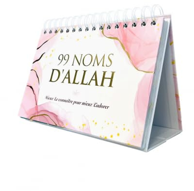 99 NOMS D'ALLAH - MIEUX LE CONNAÎTRE POUR MIEUX L'ADORER - CALENDRIER CHEVALET BEIGE