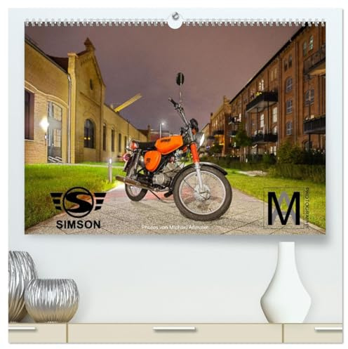 Simson S51c (hochwertiger Premium Wandkalender 2026 DIN A2 quer), Kunstdruck in Hochglanz: Simson Mopeds (CALVENDO Technologie)