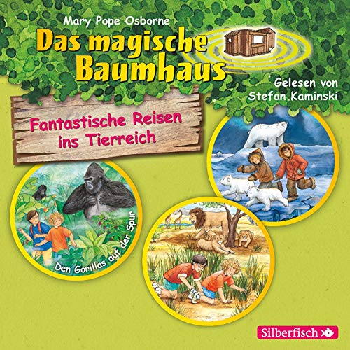 Fantastische Reisen ins Tierreich. Die Hörbuchbox (Das magische Baumhaus): Den Gorillas auf der Spur / Im Tal der Löwen / Auf der Spur der Eisbären: 3 CDs