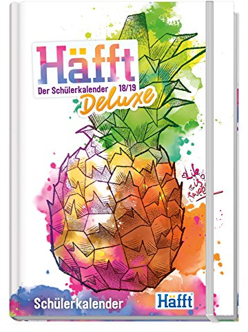 Häfft Deluxe A5 2018/2019 - Der Schülerkalender! Fadenheftung, Hard-Cover mit Gummiband, Schüler-Tagebuch/Hausaufgabenheft/Schülerplaner