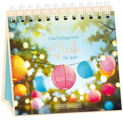 Tischkalender 2027 Extraportion Glück: Tischkalender