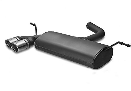 Ulter Sport Sportauspuff kompatibel mit Volkswagen Golf VII HB 1.4 90kW 2013- 2x70mm RS