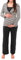 Herzmutter Pyjama Allaitement - Pyjama Grossesse - Vêtement de Nuit pour Femme Enceinte - Ensemble de Pyjama Maternité - Rayé - Bleu-Gris-Blanc - 2100 (L, Blanc/Gris)