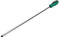 9.5mm x 450mm Slotted Flat Headed Screwdriver with Magnetic Tip Rubber Handle