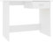 vidaXL Scrivania con Cassetto Ampio Robusta Elegante Moderna Tavolo Lavoro Porta PC Studio Ufficio Bianca 100x50x76 cm in Multistrato
