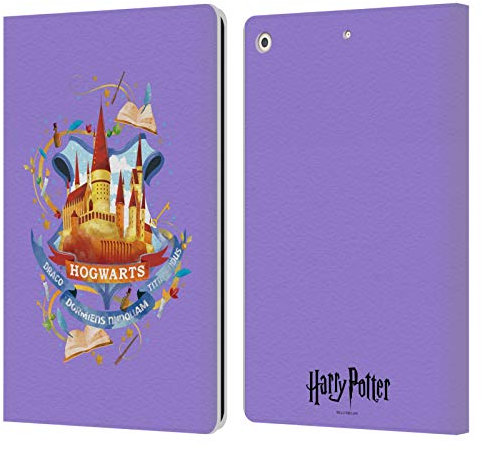 Head Case Designs Licenciado Oficialmente Harry Potter Hogwarts Deathly Hallows II Carcasa de Cuero Tipo Libro Compatible con Apple iPad 10.2 2019/2020/2021