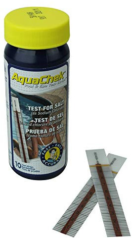 Aquachek ® Lot de 3 x 10 bandelettes d'analyse pour piscine ou spa - Sel - Blanc - Norme CE