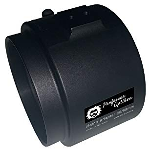 Professor Optiken Klemmadapter M52x0,75 mm für Zieloptik/Zielfernrohr BZW. Vorsatzgerät (Wärmebildkamera/Nachtsuchtgerät) - 42 mm - in Deutschland hergestellt - robust & schussfest