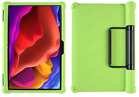 YHFZR Custodia Cover per Lenovo Yoga Pad PRO 13, Ultra Leggero Protettiva Cover in Silicone con Supporto per Bambini per Lenovo Yoga Pad PRO 13 YT-K606F, Verde