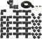 LED-Anschluss - LED-Streifen 4 Pins RGB-Anschluss mit L-Form, T-Form, lückenlose 4-Pin-Anschlüsse, 2 m Verlängerungskabel für 10 mm Breite 5050 RGB-Streifen-Licht Lötfreie LED-Adapter-Lichtanschlüsse
