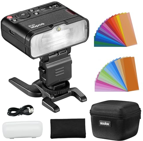 Godox MF12 TTL Flash macro 12 W 2,4 G sans fil X System Batterie au lithium intégrée pour fleurs, insectes, prise de vue portrait, compatible avec Nikon, Sony, Canon, Fuji, etc.
