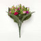 Homescapes Rosa Kunstblumenstrauß wie echt – Künstliche Chrysanthemen mit rosa Blüten, Deko-Blätter grün, 40cm groß