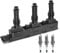Frankberg 1x Zündspule 3x Zündkerze Kompatibel mit Corsa B 73 78 79 L3 1.0L 1996-2000 Agila MK I A L3 1.0L 2000-2003 Corsa MK I B L3 1.0L 1996-2000 Replace# 1208306
