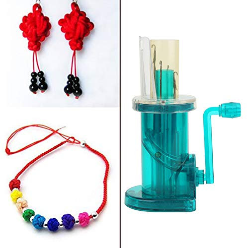 Strickmühle, Strickmaschine, Handstrickmühle mit Verschluss, DIY Handbetriebene Strickmaschine Spule Knitter Pullover Armband Weben Nähwerkzeug Knitting Machine