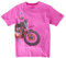 Joe Browns Men's Edgy Motorbike Graphic Short Sleeve Crew Neck T-Shirt, Pink, S