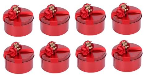 COLLBATH 8stücke Teiliges Hochzeit Süßigkeiten Verpackungsboxen Rosarot Geschenkboxen Für Hochzeitsdekoration Und Aufbewahrung Von Süßigkeiten