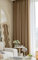 Beydodo Gardinen Blickdicht 2er Set, Verdunkelungsvorhänge mit Ösen Karamell 86x138CM Modern Einfach Vorhang Verdunkelnd Chenille Kinderzimmer Schlafzimmer